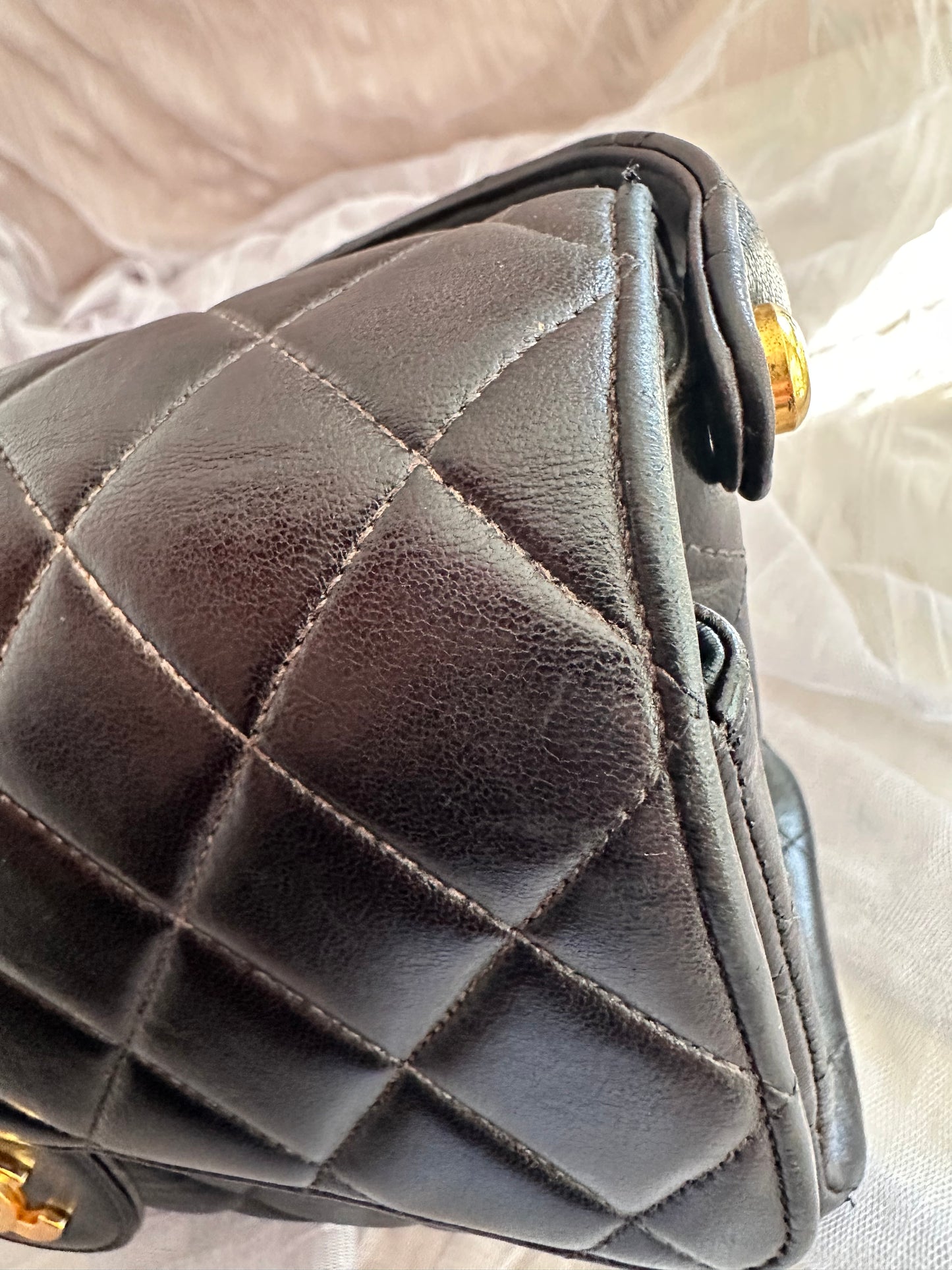 Chanel Double sided face lambskin