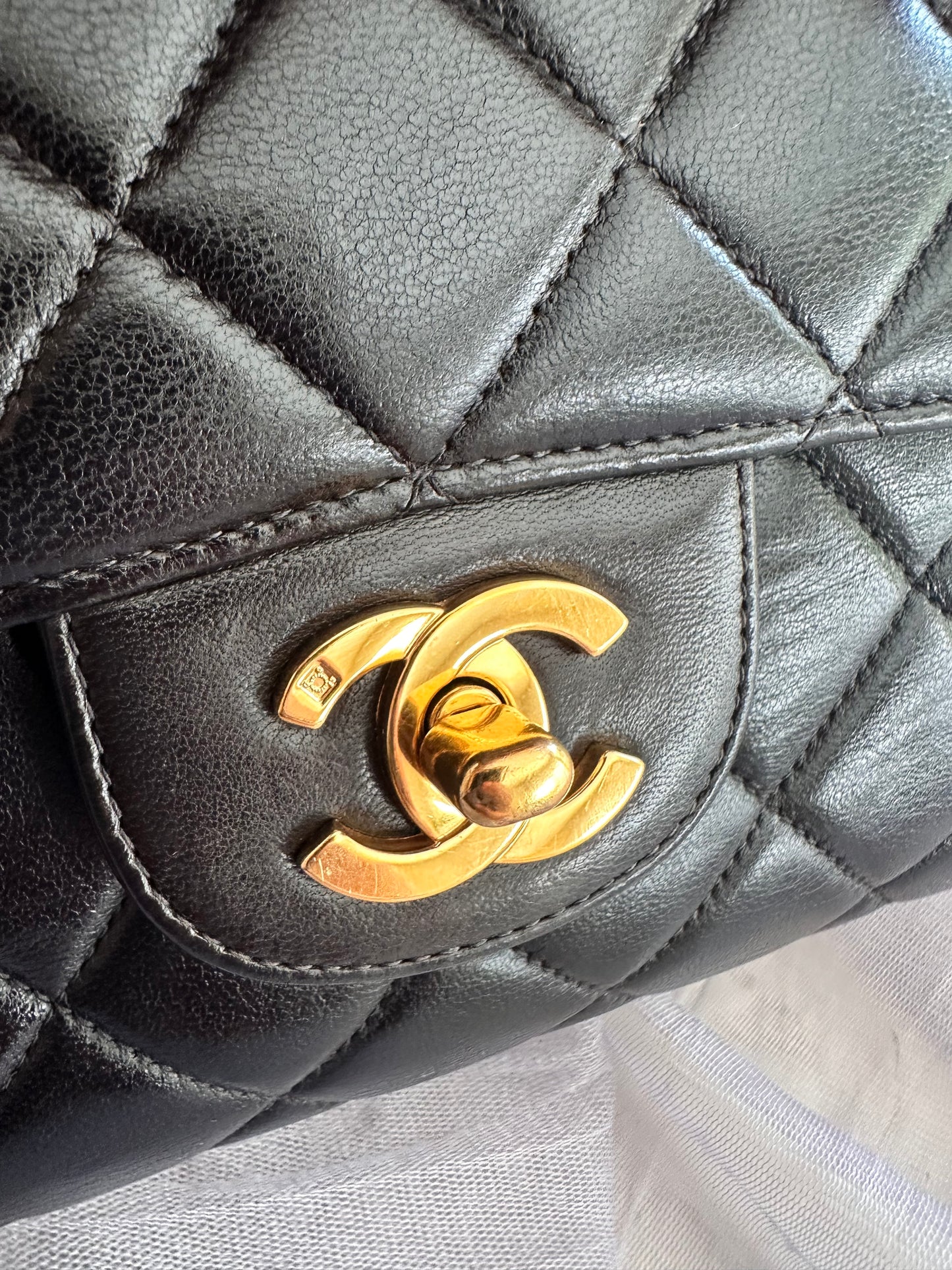 Chanel Double sided face lambskin