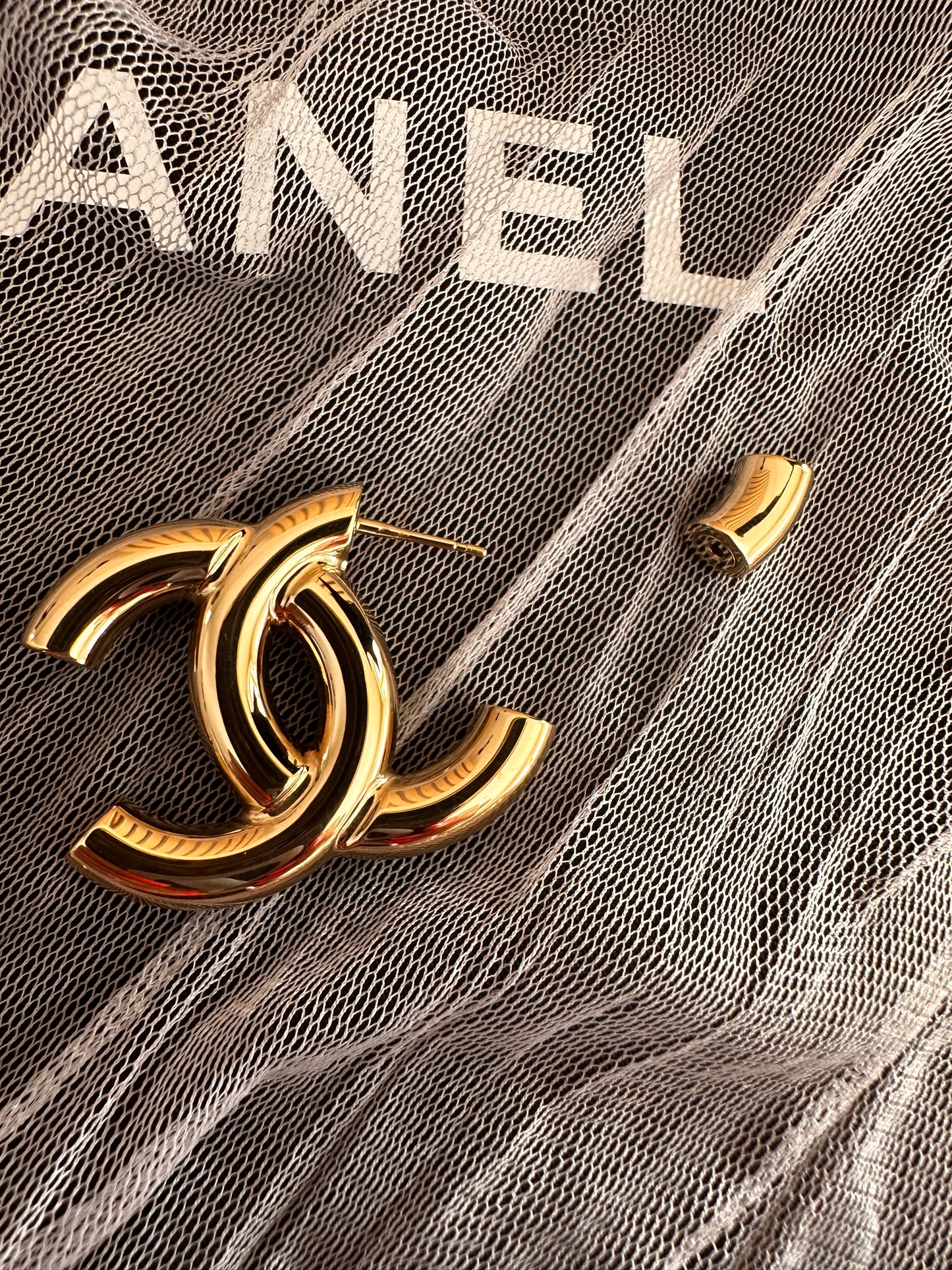 Chanel stud earrings