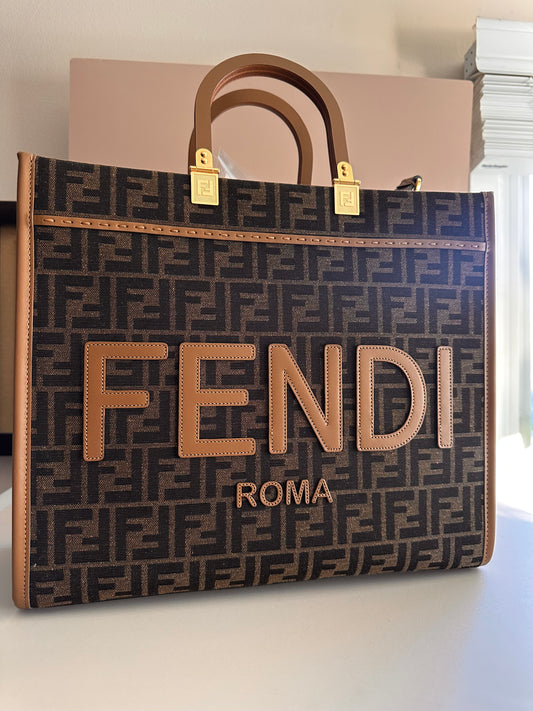 Fendi Sunshine medium fabric brown