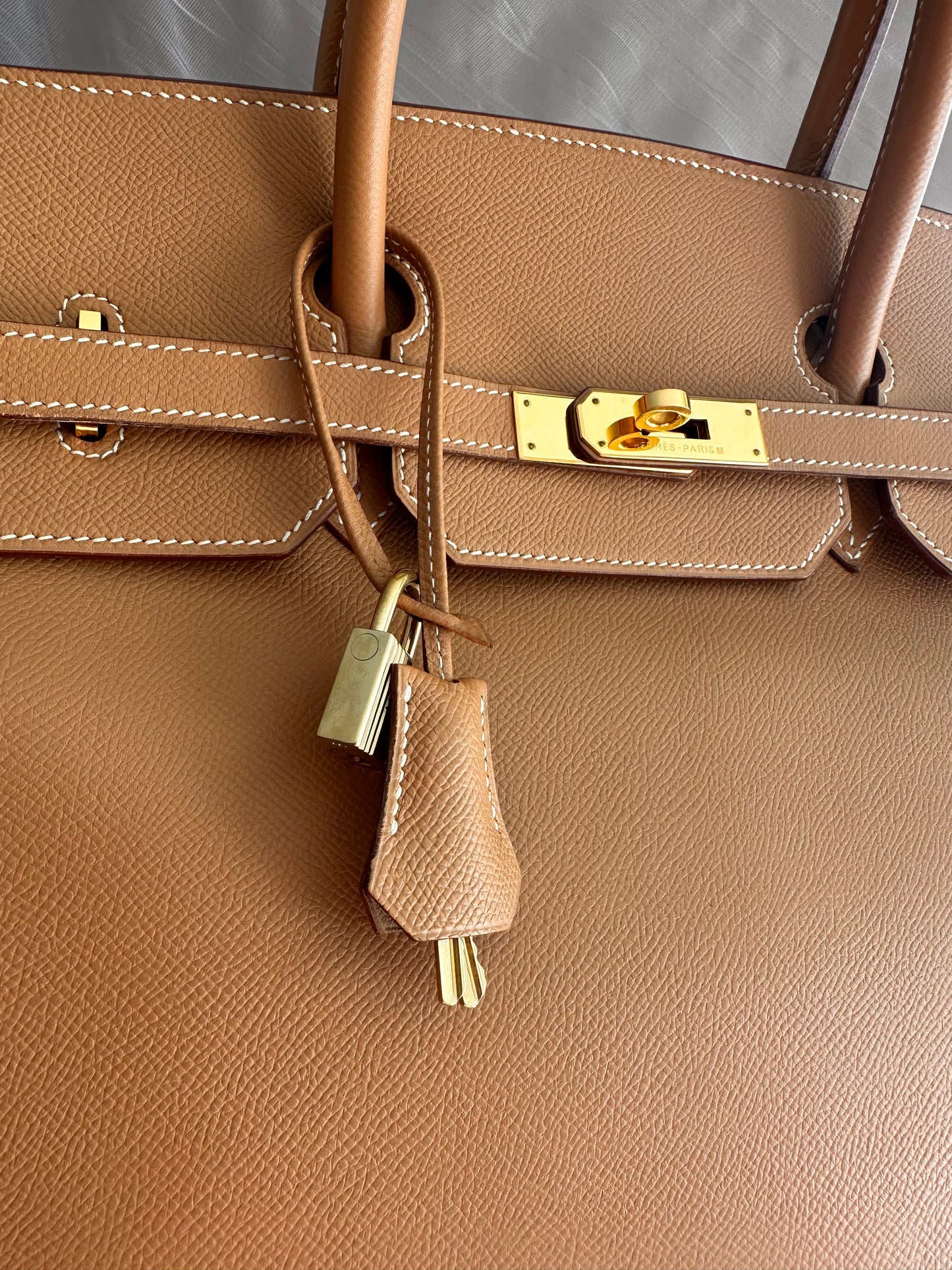 Hermes Birkin 40 Courchevel leather Natural □C