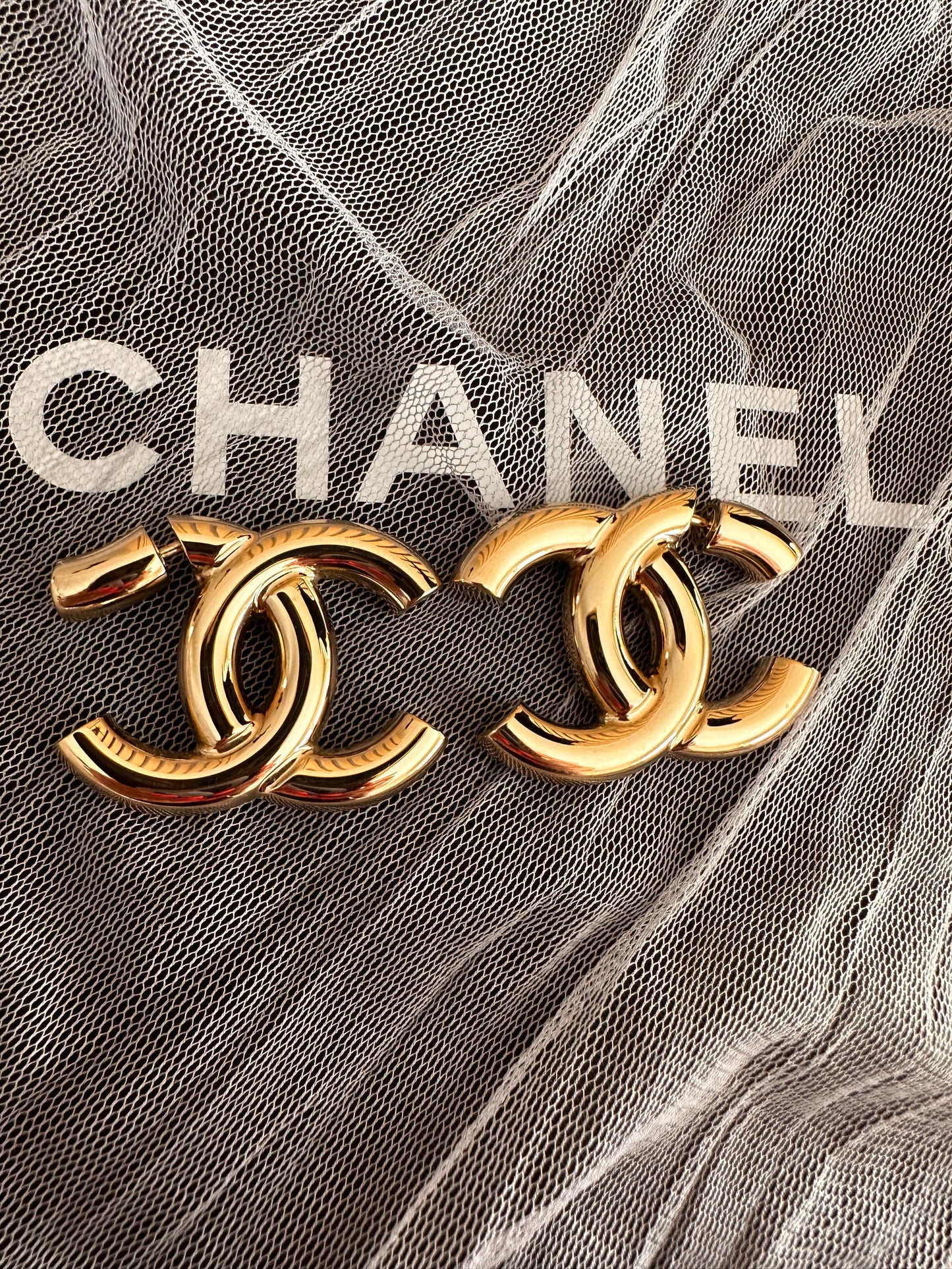 Chanel stud earrings