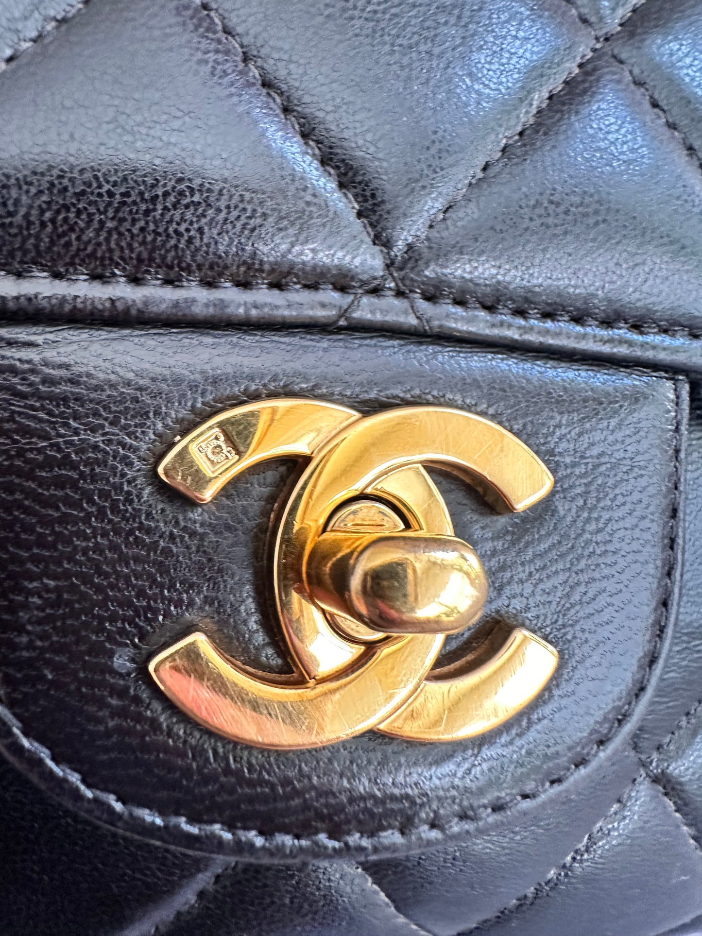 Chanel Double sided face lambskin