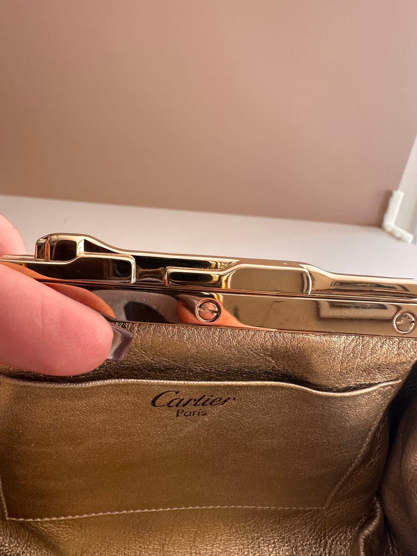 Cartier kiss lock crossbody