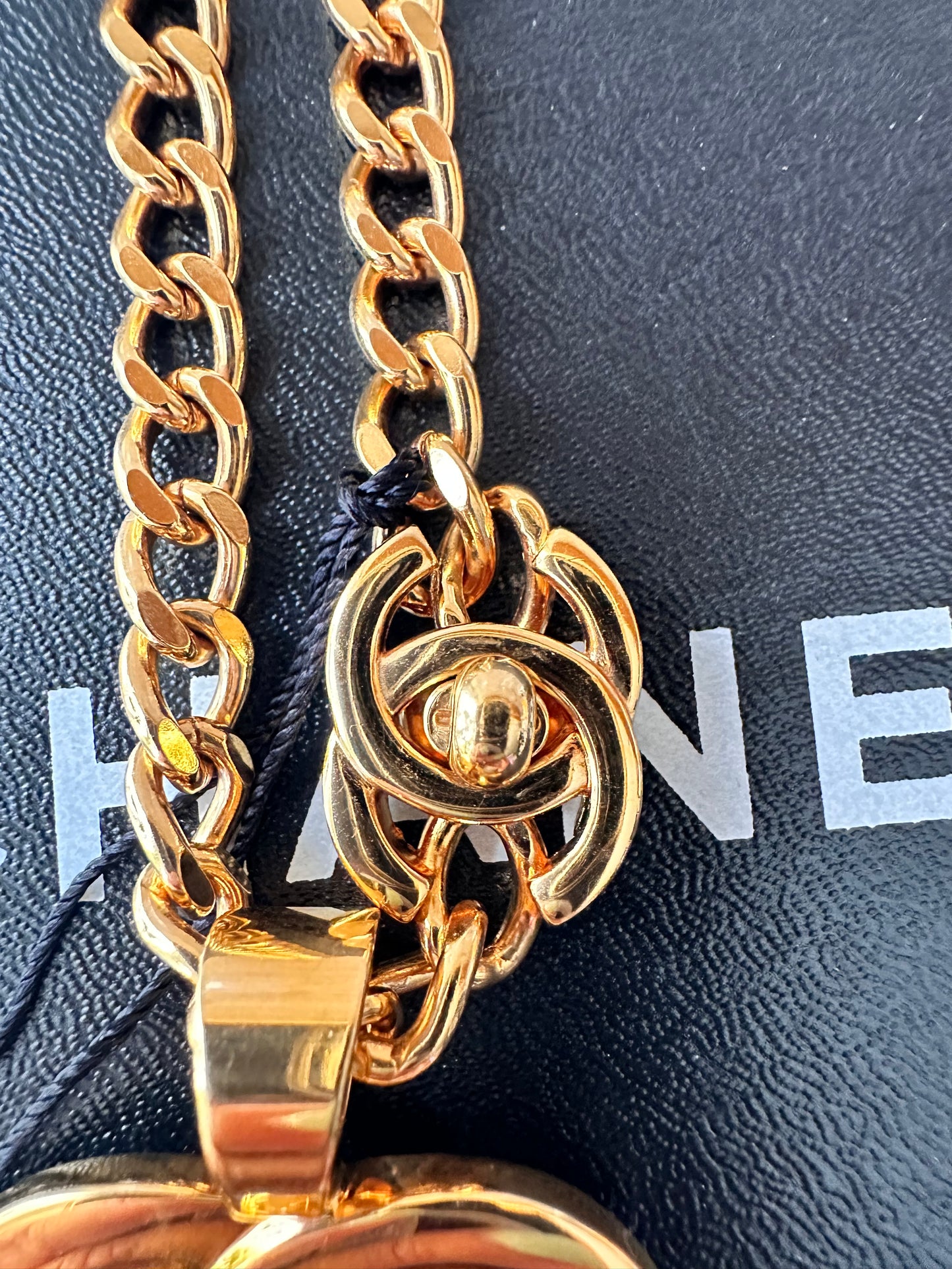 Chanel double turnlock necklace