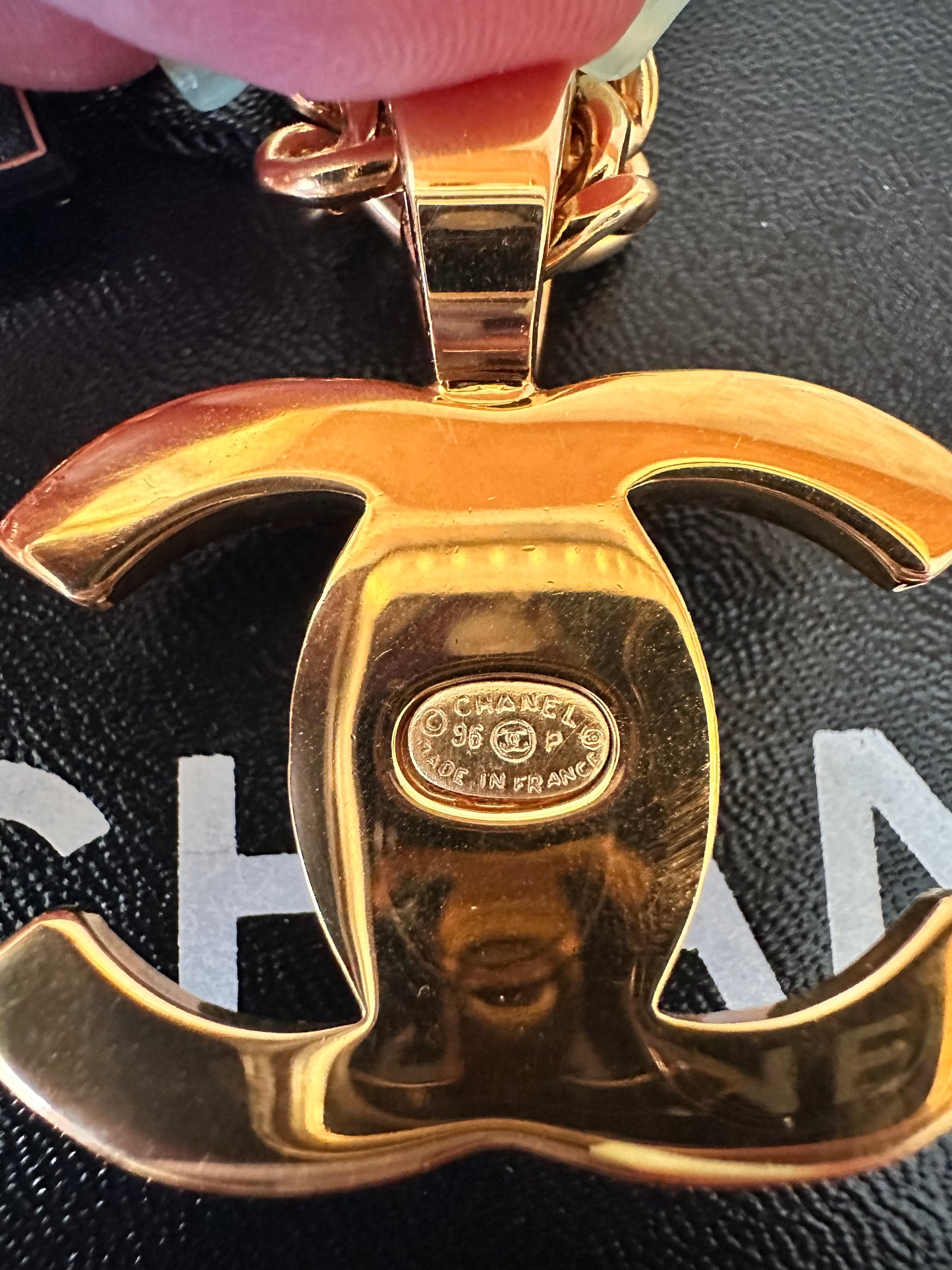 Chanel double turnlock necklace