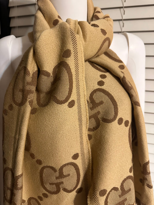 Gucci GG wool Jacquard scarf