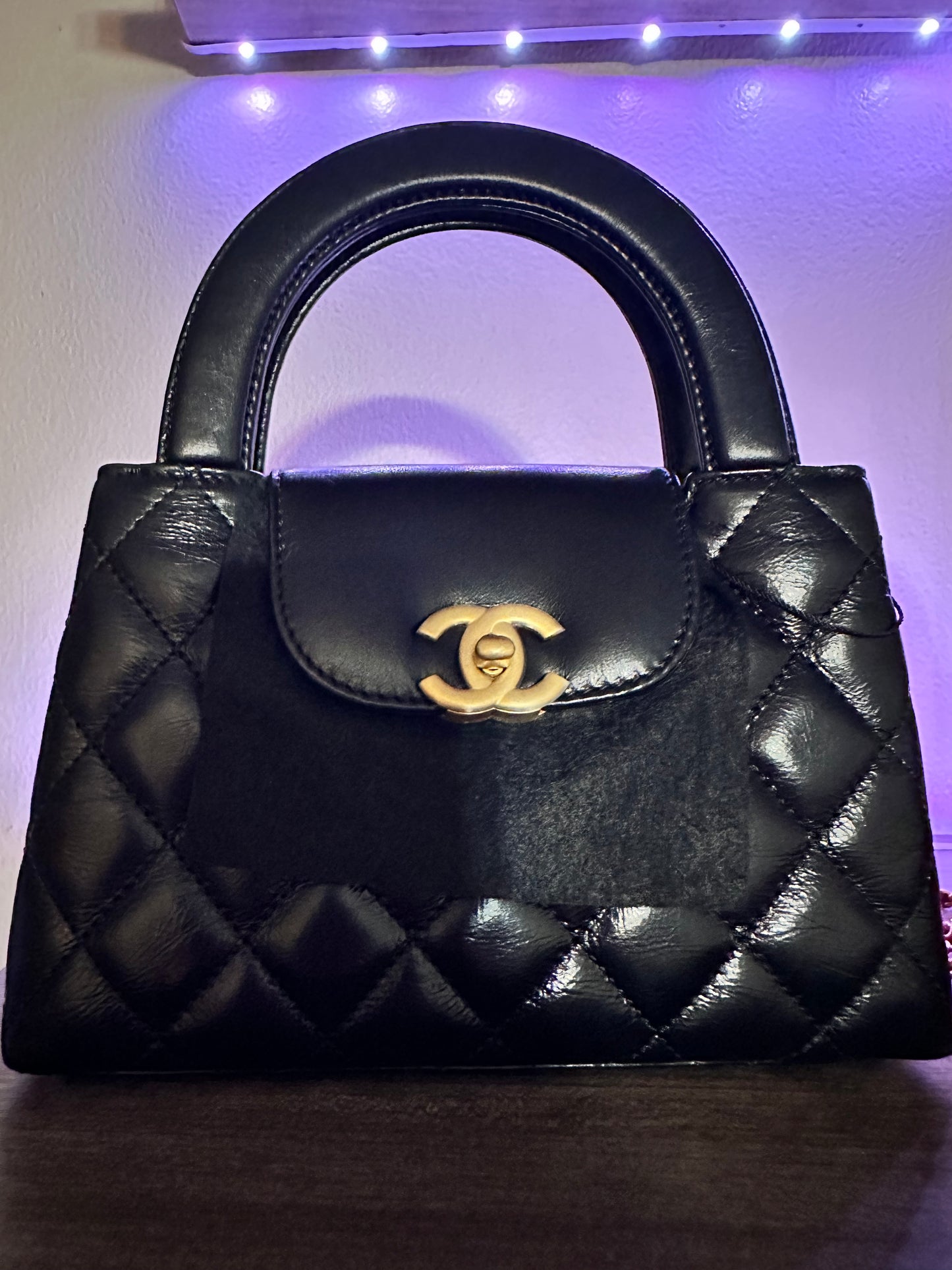 Chanel Nano Kelly shopper black