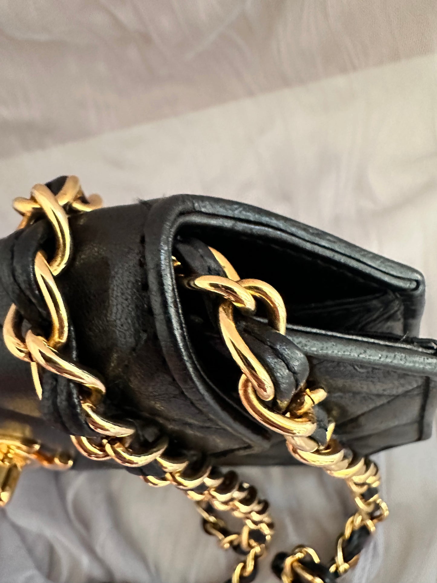 Chanel Lambskin Octagon ultra rare mini flap