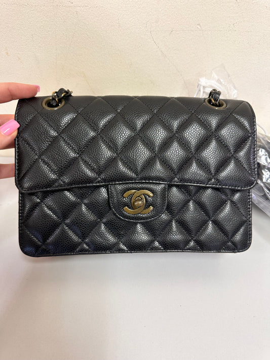 Chanel Rare caviar single flap and Chanel Jumbo Caviar silver hardware