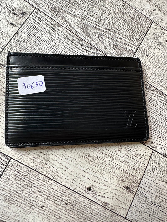 Louis Vuitton epi black card holder