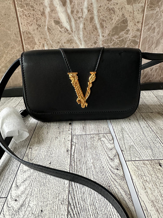 VERSACE leather Crossbody Bags Virtus