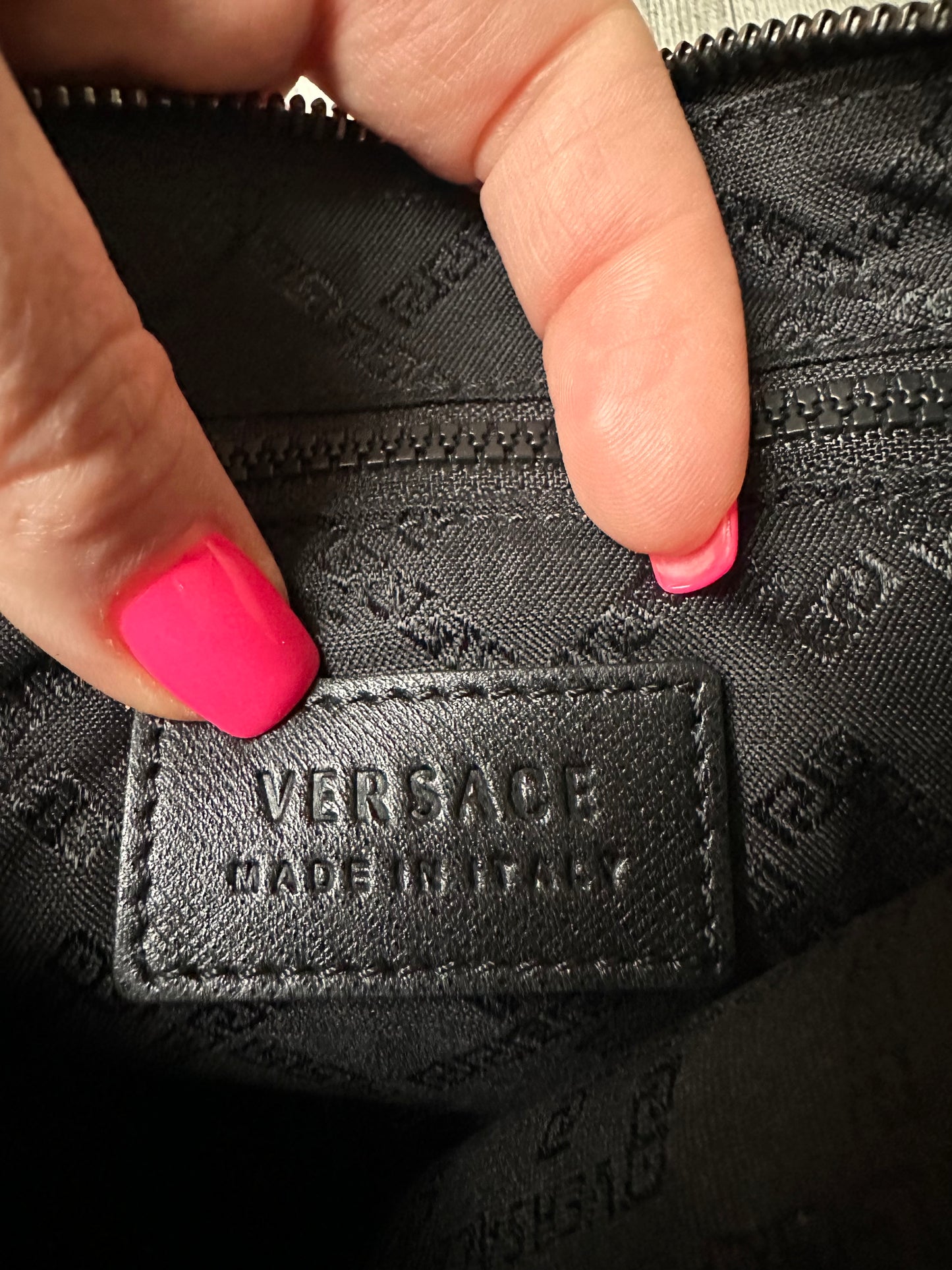 Versace wristlet pouch